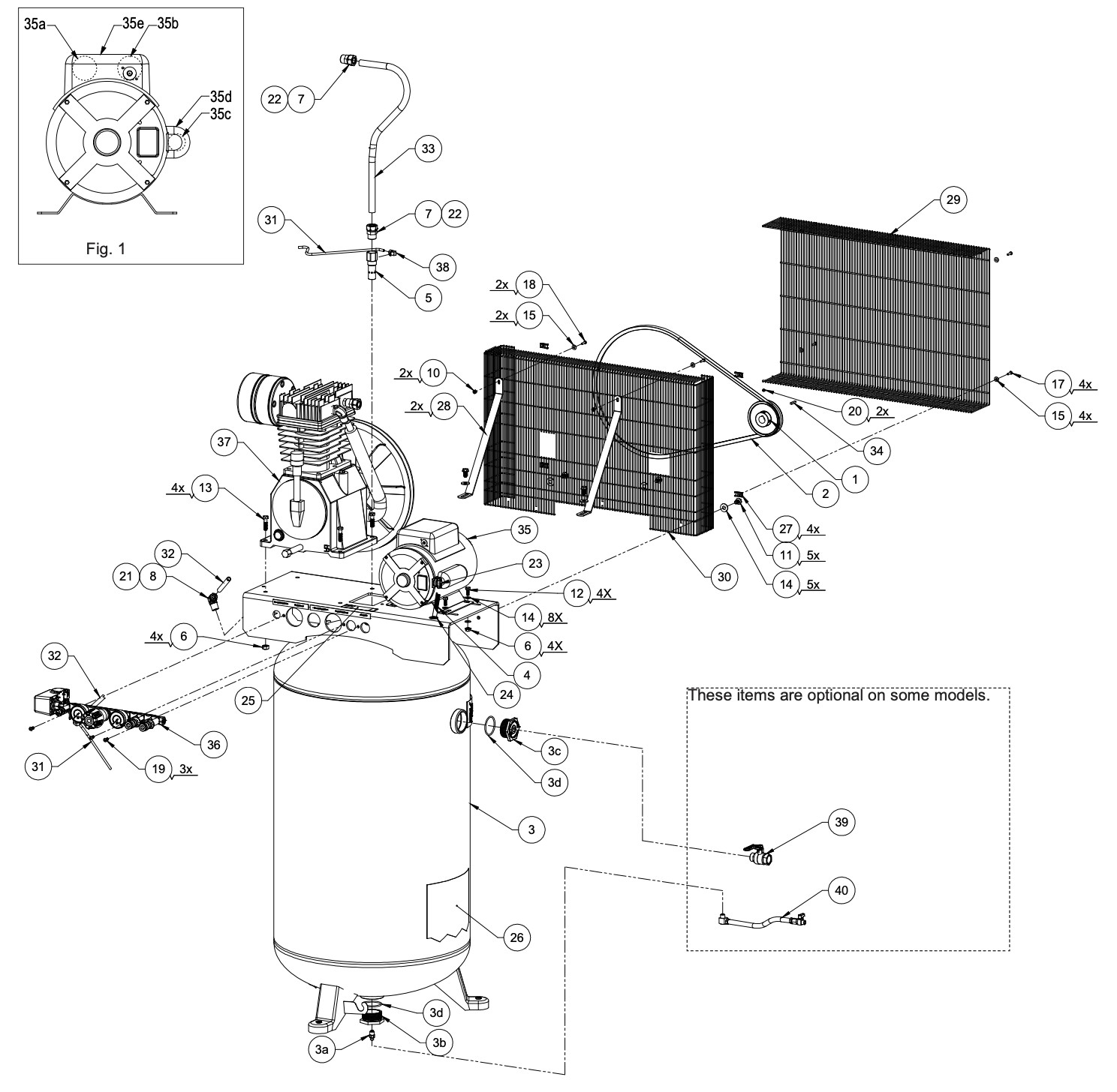 Powermate Vx 034-0199RP Pressostat Pour Compresseur – Régulation Pression Air, Pièce De Rechange