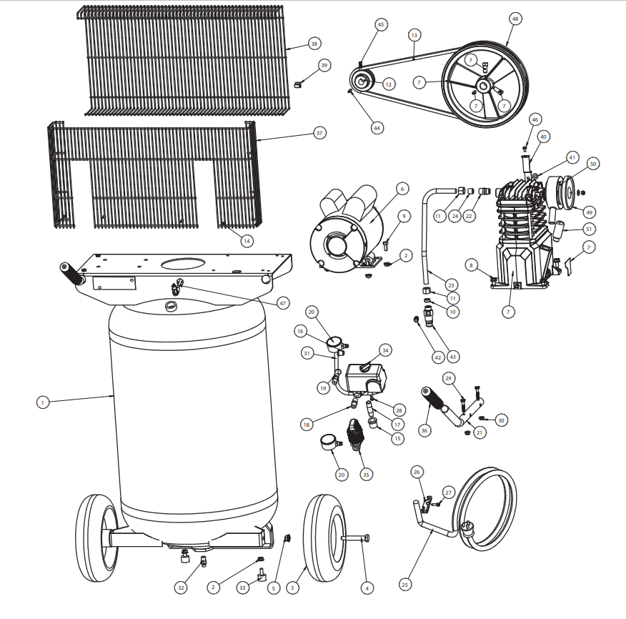 kep出品 Campbell Hausfeld VT6358, VT6367 Air Compressor Parts | www