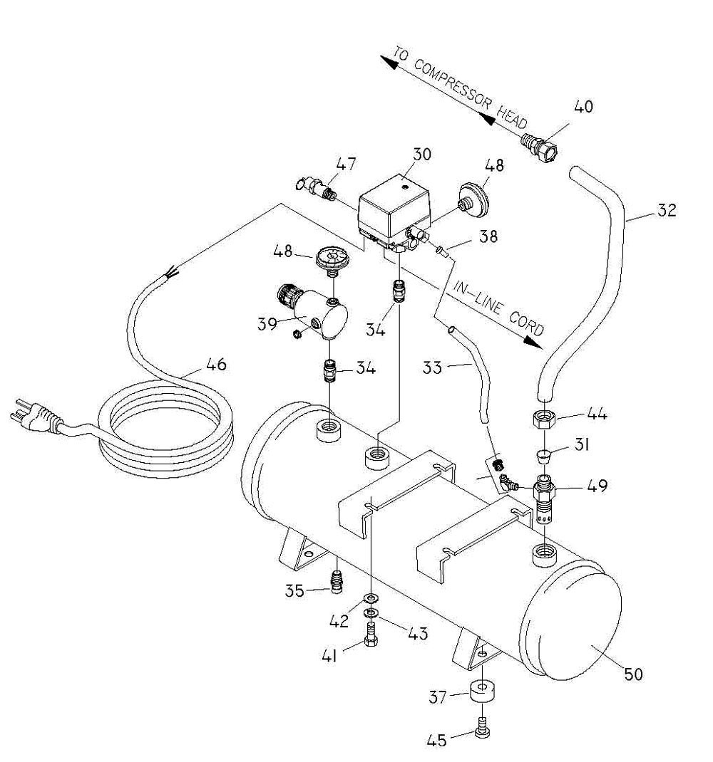Thomas T-35HD Air Compressor Parts