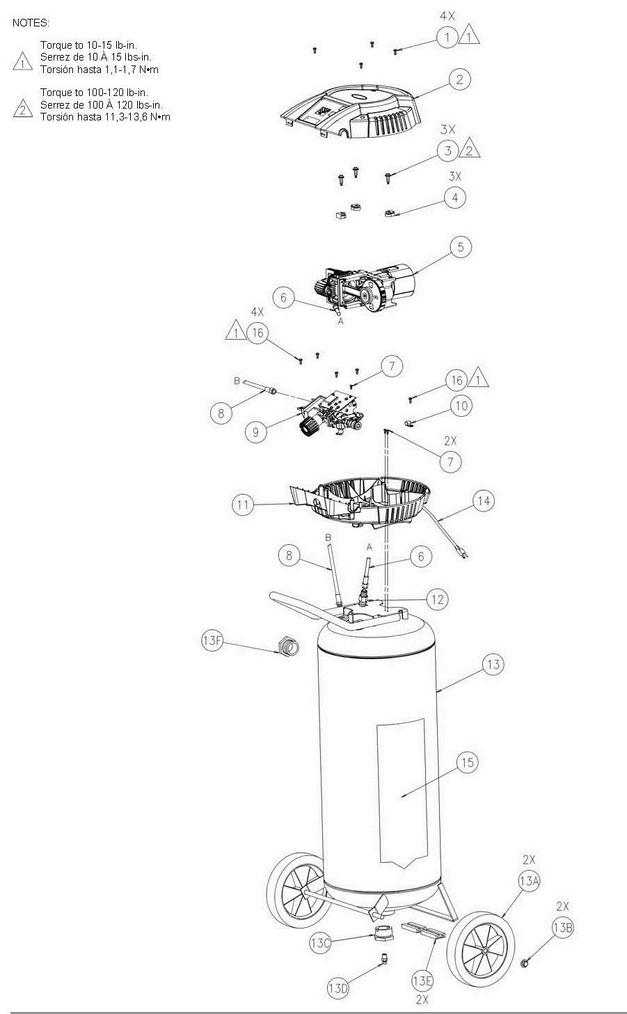 Coleman Powermate PLA1582409, LA1581009, LA1581209, LA1582409