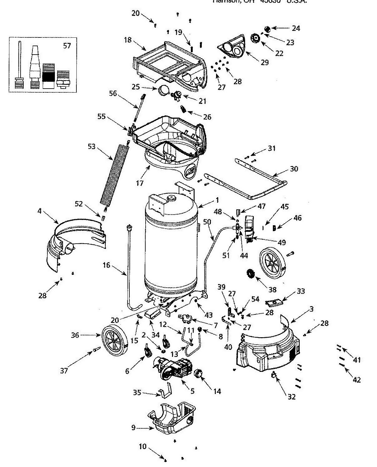 Campbell Hausfeld models WL670100AV, 181326, WL6700 Portable Air