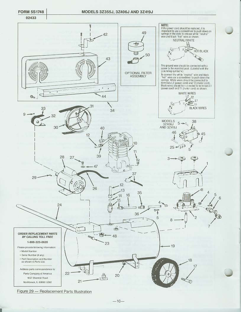 Speedaire 3Z406J Parts- Master Tool Repair