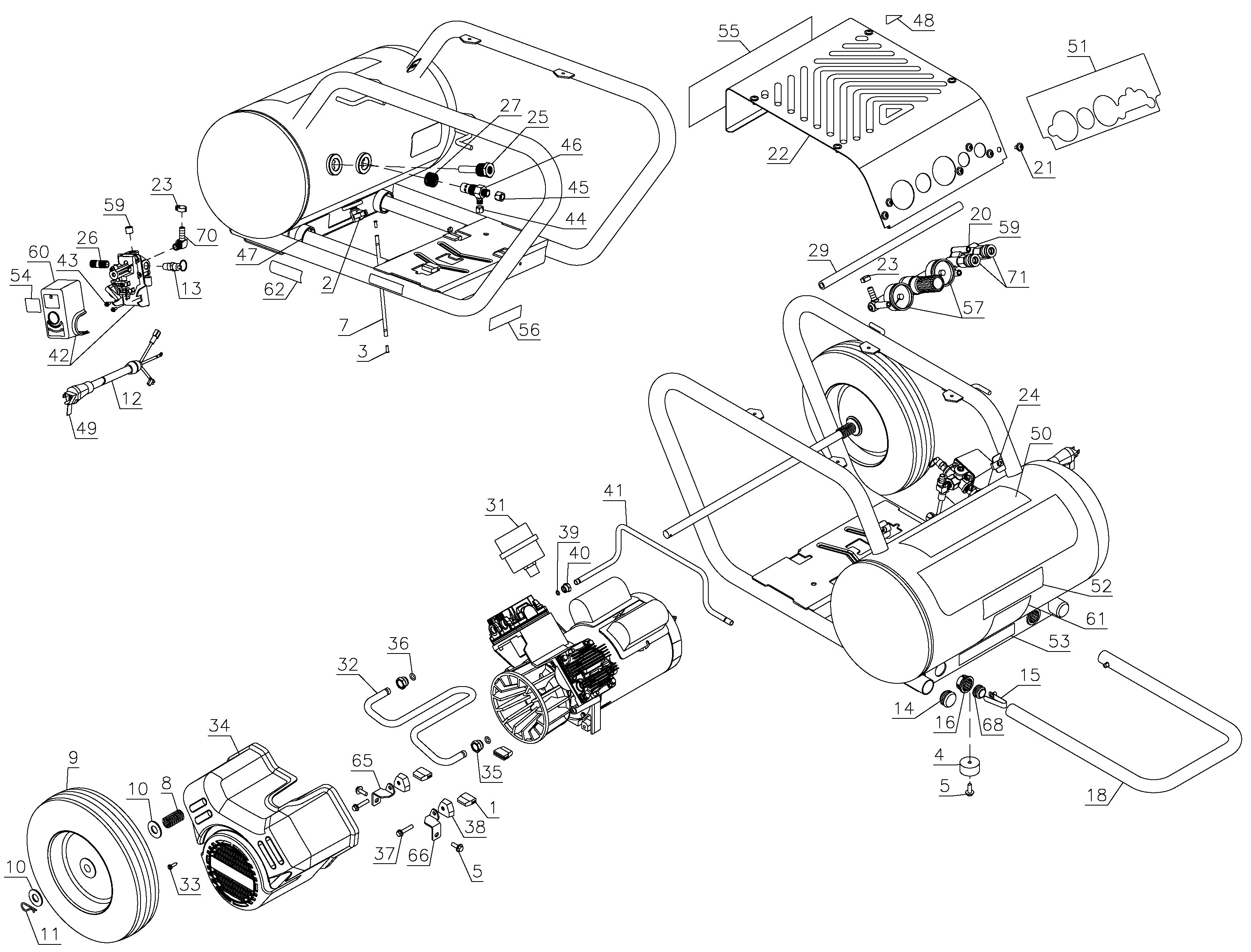 Dewalt D55171 Parts- Master Tool Repair