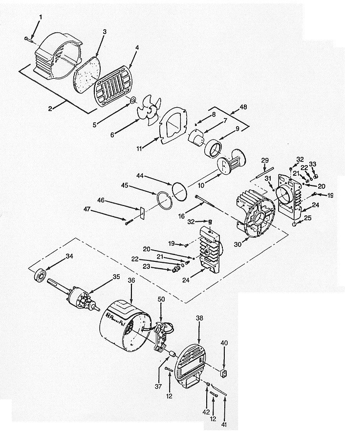 Speedaire 5Z032, 5Z032A Air Compressor Parts