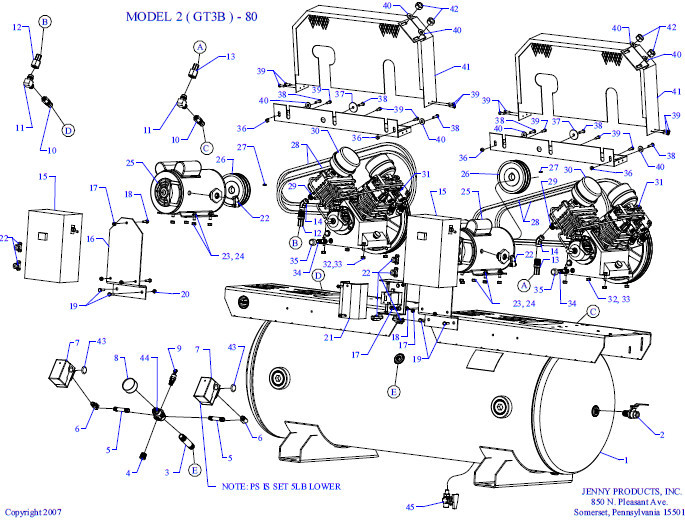 Jenny 2(GT3B)-80 Air Compressor Parts - Master Tool Repair - Page 4