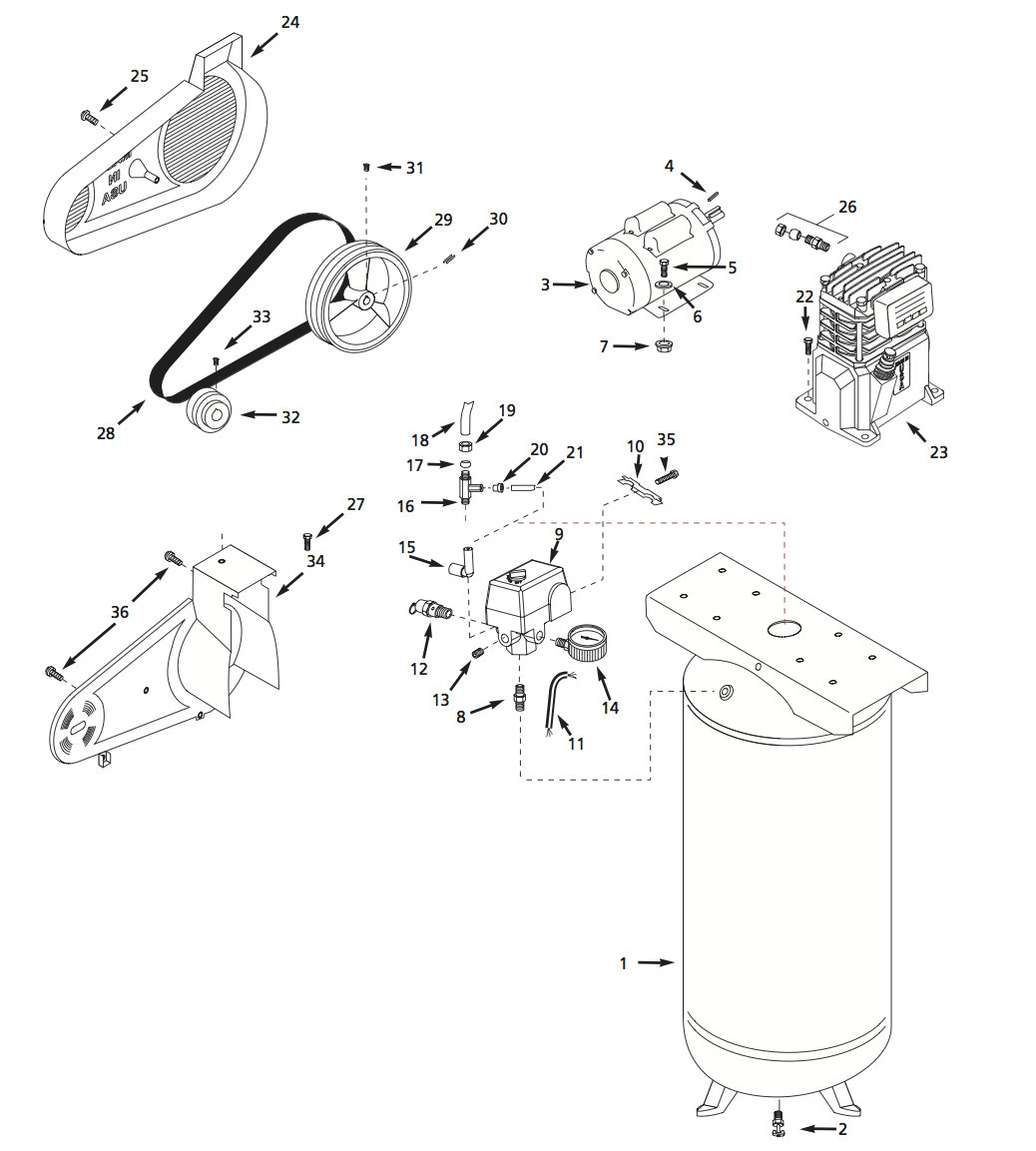 SpeedAire 4ME96 Parts - Master Tool Repair