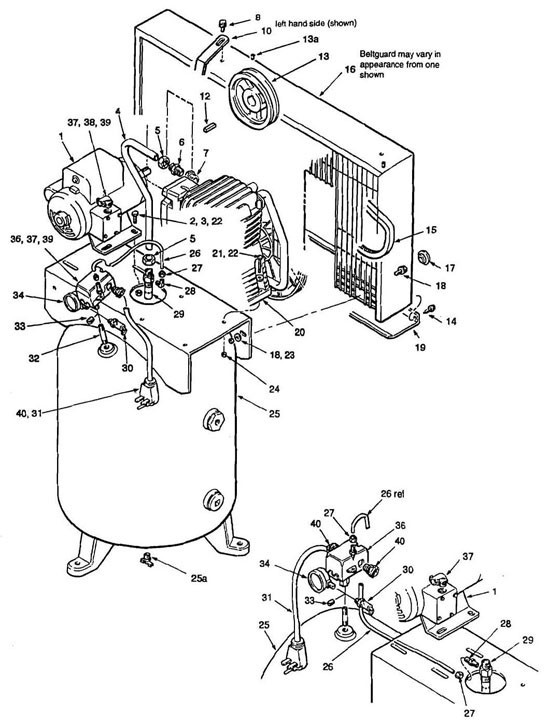 Coleman M06Z080V2A154, M06Z080V2E154 Parts - MTR