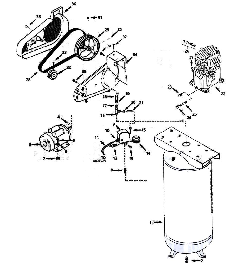 Campbell Hausfeld VT619501, VT619501AJ Parts - Master Tool Repair